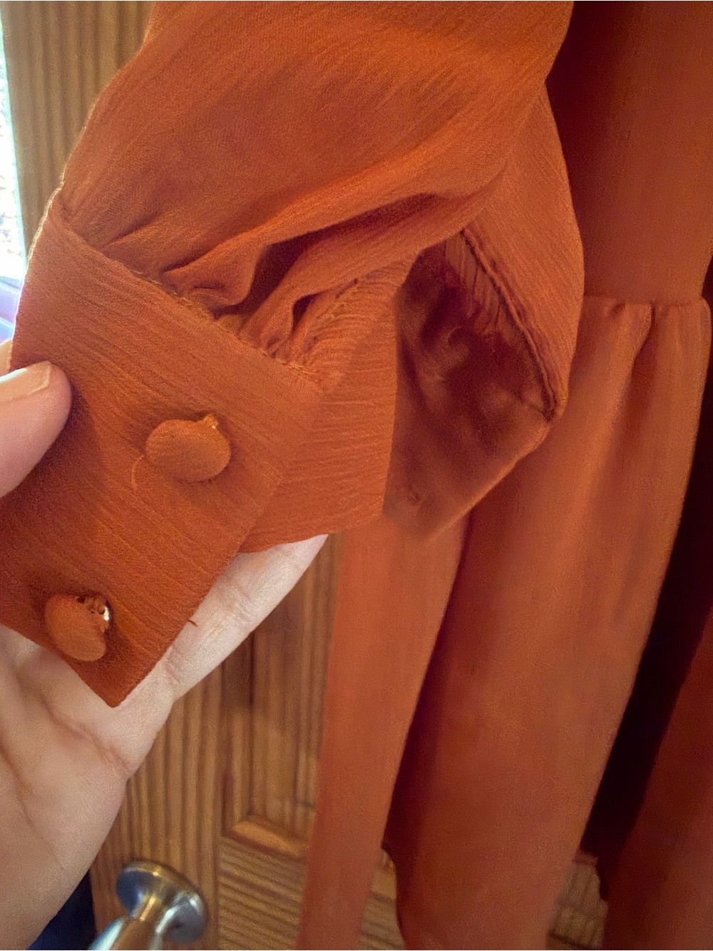 1. State Rust Tiered Ruffle-Neck Tunic - Picture 3 of 3
